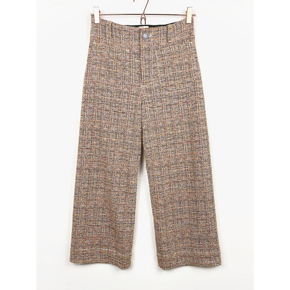 Maeve Colette Tweed Wide Leg Crop Pants Sz 25P